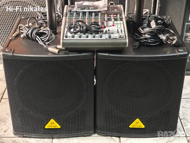 Парти система професионални активни тонколони бас каси BEHRINGER EUROLIVE B208D EUROLIVE B1200D-PRO, снимка 4 - Тонколони - 56225933