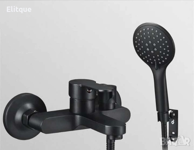 Стенен смесител за вана с ръчен душ неръждаема стомана, снимка 2 - Други стоки за дома - 52854034