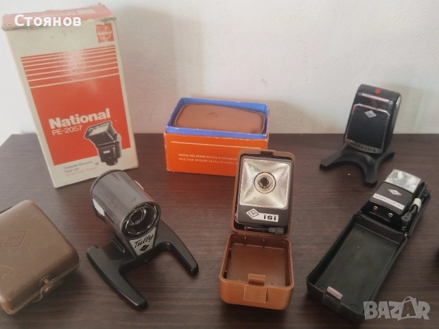 Ретро светкавици за камери AGFALUX, National, Zeiss Ikon, др. , снимка 4 - Светкавици, студийно осветление - 48961441