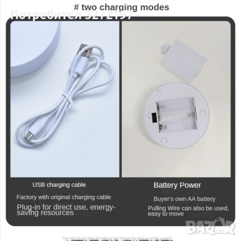 3D Пясъчна LED лампа с 16 цвята и дистанционно управление, снимка 8 - Други - 41336721