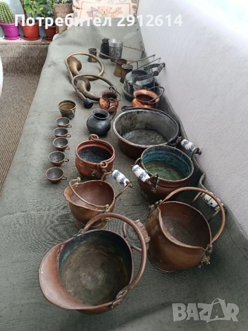 Медни съдове за декорация , снимка 4 - Декорация за дома - 52561770