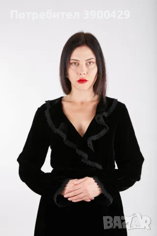 Рокля Velvet dress, снимка 3 - Рокли - 47737437