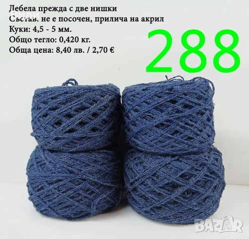 Евтини прежди в малки количества - нови и остатъци, снимка 10 - Други - 52042488