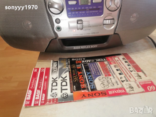 SONY CFD-V7 CD DECK RADIO 0803261921LCHERY1, снимка 7 - Радиокасетофони, транзистори - 53758246