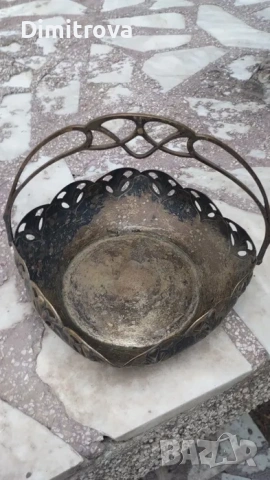 Посребрена бонбониера стил Арт Нуво, снимка 3 - Антикварни и старинни предмети - 53584557