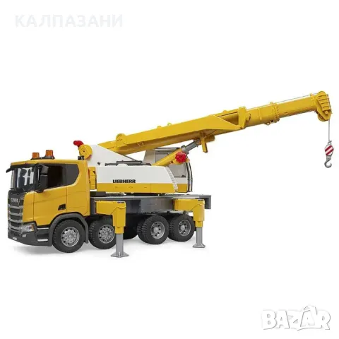 BRUDER КАМИОН SCANIA SUPER 560R С КРАН LIEBHERR И L+S МОДУЛ 03571, снимка 5 - Коли, камиони, мотори, писти - 48977533