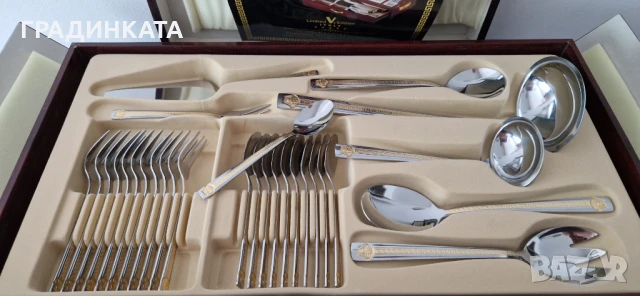 Комплект прибори за хранене Versace Limited Edition - 72 части, снимка 15 - Прибори за хранене, готвене и сервиране - 50832459
