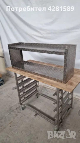 Рафт / полица за стена изцяло от неръждаема стомана