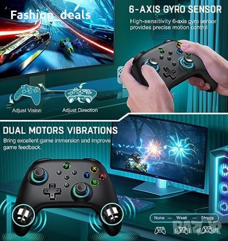 Нов Безжичен контролер джойстик за Nintendo Switch Lite OLED игри геймър, снимка 6 - Други игри и конзоли - 42002812