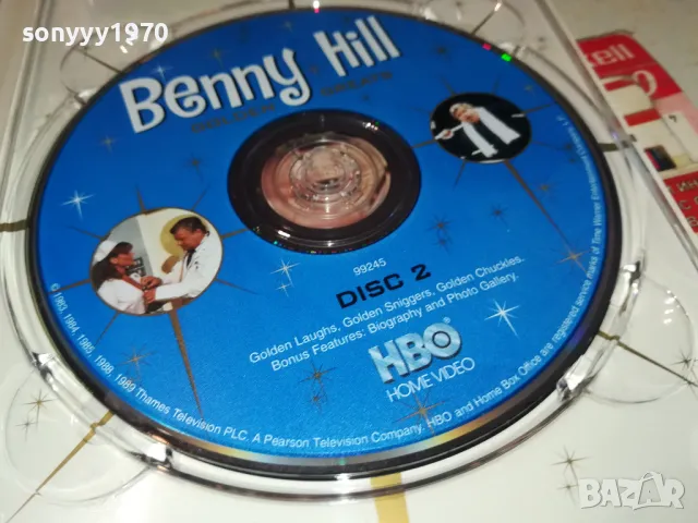 BENNY HILL GOLDEN GREATS X2 DVD 1004251701, снимка 11 - DVD филми - 49848067