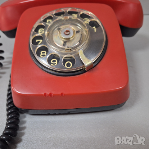 Стар Телефон с шайба "РЕСПРОМ"-Белоградчик ТА-600 от 1982 год., снимка 3 - Антикварни и старинни предмети - 44619216