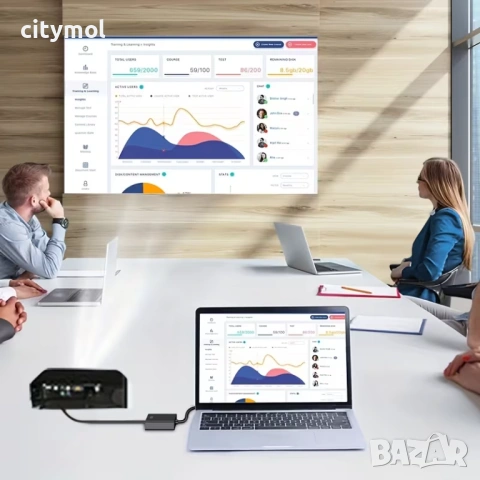 VGA към HDMI 1080P HD Audio TV AV HDTV видео, адаптер кабел конвертор, снимка 7 - Кабели и адаптери - 53114498