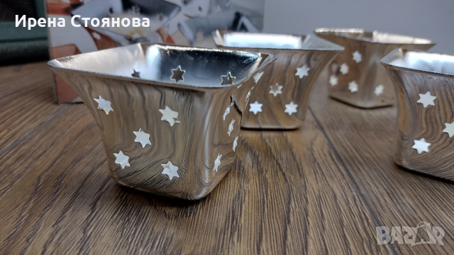 Посребрени свещници TCM, снимка 12 - Декорация за дома - 44934014