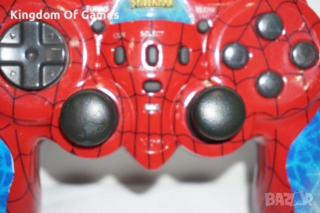 Оригинален джойстик Spider-Man Marvel Naki за Playstation 2  ТЕСТВАН И РАБОТЕЩ, снимка 5 - Аксесоари - 41291690