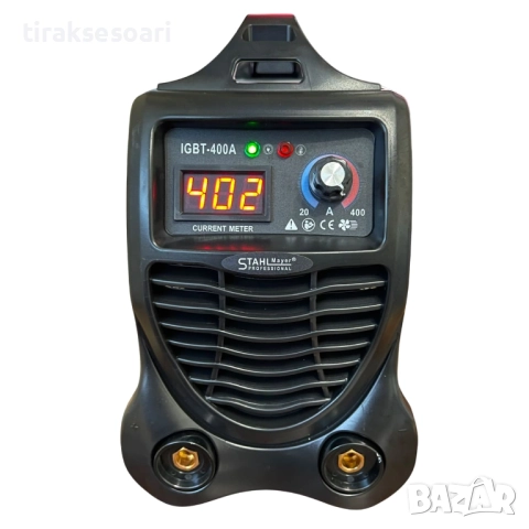 Инверторен електрожен STAHLMAYER MAX 400A В-27-038, снимка 3 - Други машини и части - 51912894
