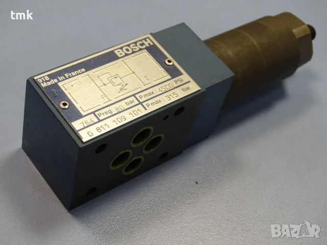 хидравличен клапан Bosch 0 811 150 pressure reliel valve 210 bar, снимка 11 - Резервни части за машини - 36376487