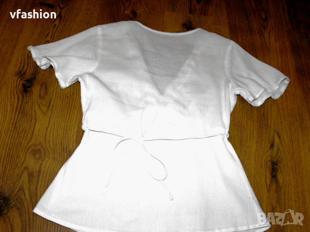 Бяла кенарена блуза, снимка 7 - Ризи - 36208218