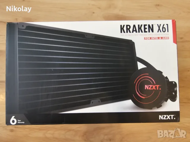 Водно охлаждане NZXT Kraken x61 280mm 