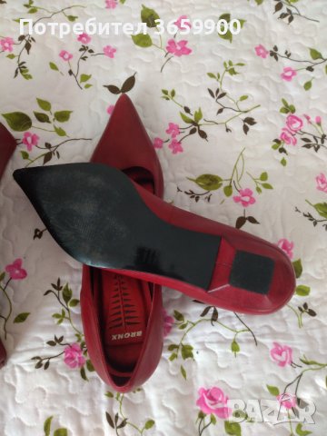 Дамски комплект, обувки и чанта от естествена кожа , снимка 3 - Дамски елегантни обувки - 40049358