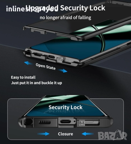 Двоен Магнитен Кейс за Huawei Pura 80 / Pro със защита на камерите, снимка 3 - Калъфи, кейсове - 52216527
