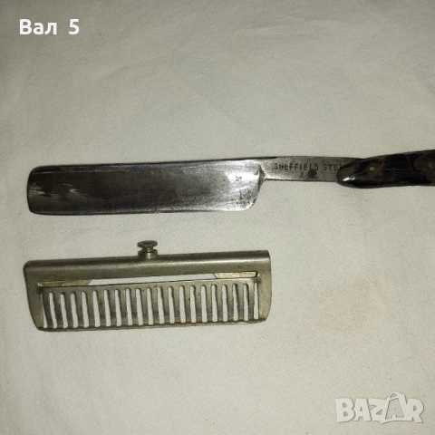 Стар бръснач SHEFFIELD с приставка, снимка 3 - Антикварни и старинни предмети - 52456041