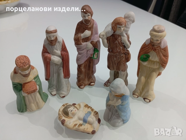 Порцеланови стари статуетки Рождество Христово, снимка 2 - Декорация за дома - 52678494