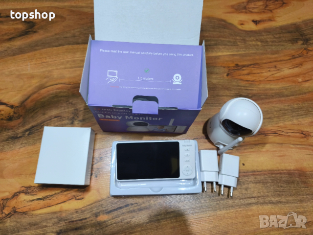 Нов OBVHNUA Бебефон 5 инча 720P IPS HD  цифрово увеличение двупосочен аудио VOX режим нощно виждане , снимка 10 - Бебефони - 52921890