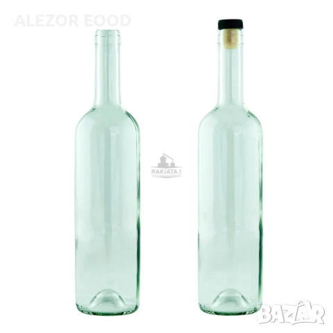 Стъклени бутилки 750 мл. за вино и ракия., 12 броя + кашон + тапи, снимка 2 - Други стоки за дома - 45112471