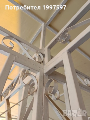 Метална конструкция с тента 11/5/2.5м, снимка 4 - Железария - 53604439