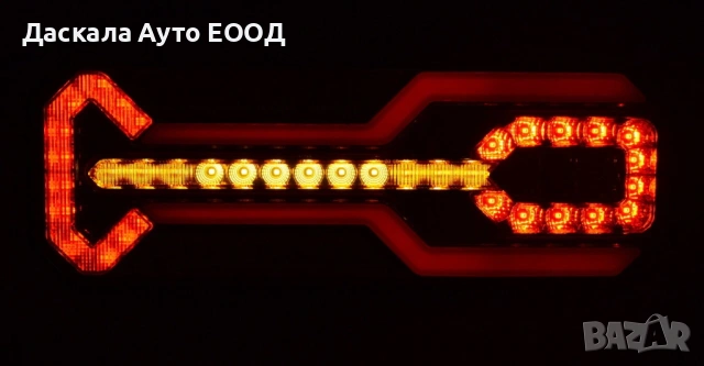 1бр. ЛЯВ или ДЕСЕН ЛЕД LED NEON стоп с динамичен мигач, 35см, 12-24V , снимка 6 - Части - 53746241