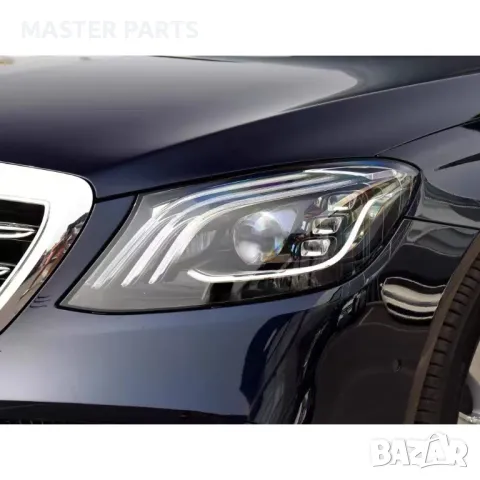 Чисто нови капаци за фарове, специално проектирани за Mercedes-Benz W222 S-Class 2018-2021 ФЕЙСЛИФТ, снимка 2 - Части - 47677747