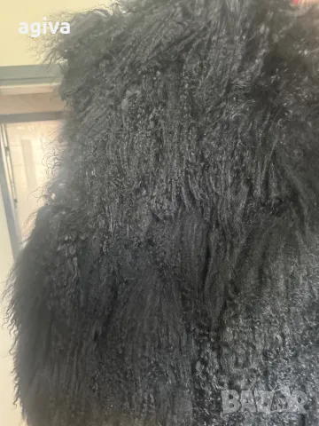 Лама елек естествен косъм М размер, снимка 2 - Елеци - 47319391