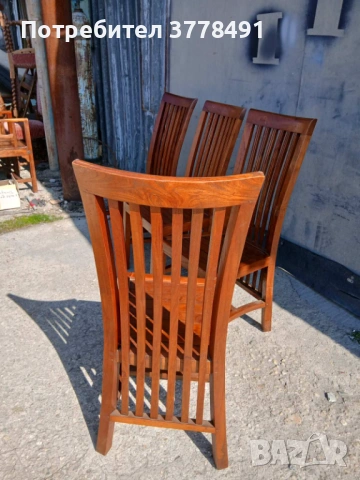 Старини столове 5 броя, снимка 3 - Столове - 53807878
