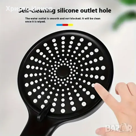 Душ система за баня със стенен термостатен смесител Сив, снимка 4 - Смесители - 48888179