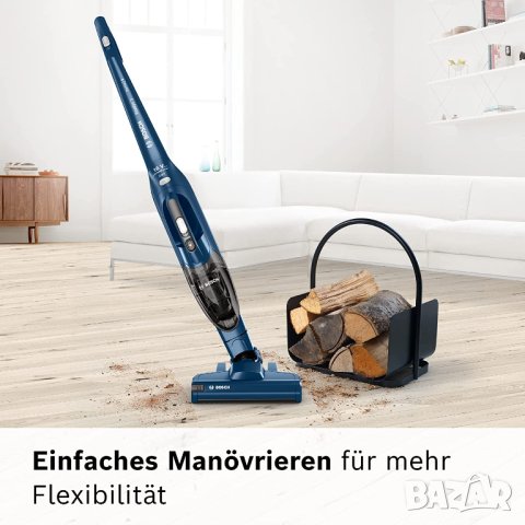 Вертикална прахосмукачка Bosch BCHF216S, 2 in 1, 2 нива на мощност