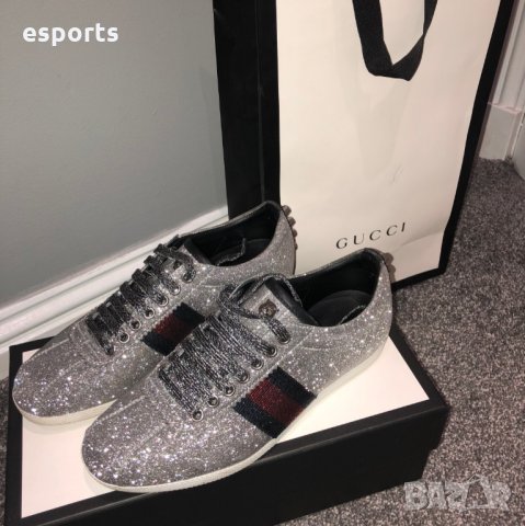 Модерни мъжки кецове Bambi Silver glitter 44-45 GG