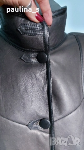 Shepard Emmy Asphalt genuine leather coat / size EU46. , снимка 5 - Палта, манта - 52526317