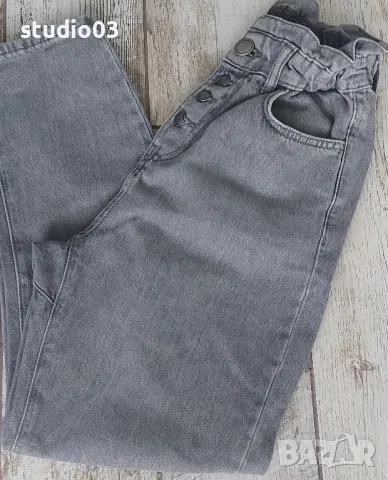 Дамски дънки paperbag ZARA xs, снимка 5 - Дънки - 50243209