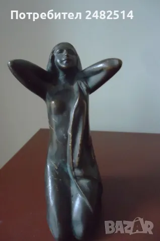 Промоция АР ДЕКО МАРКИРАНА над 100 год. бронз антика статуетка пластика, снимка 4 - Антикварни и старинни предмети - 49240545