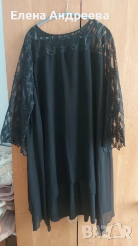 Нова, черна и  елегантна макси рокля ., снимка 3 - Рокли - 51064681