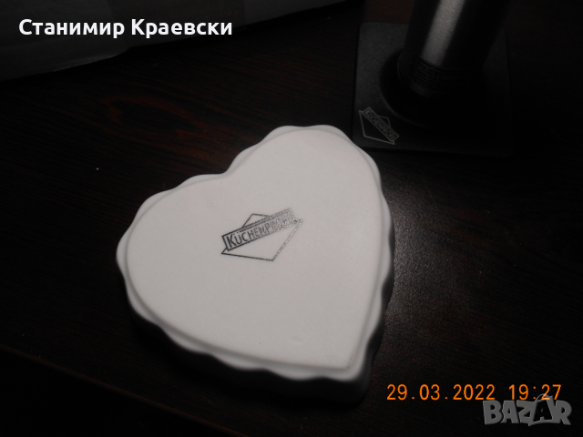 Creme Brulee Set 7 - 6 white porcelain hearts and burner, снимка 8 - Други - 36299867