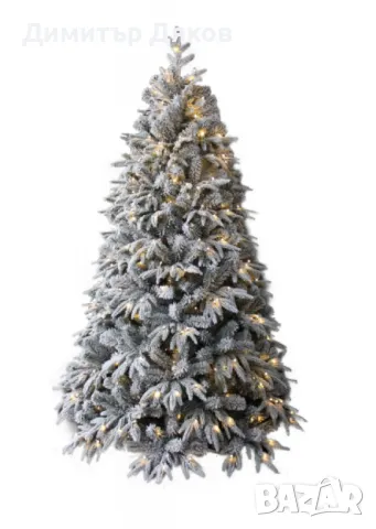Коледна елха с вградени лампички по връхчетата, снимка 5 - Декорация за дома - 48053352
