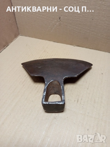 Стара Ръчно Кована Мотика Чапа 0.900кг. Номер 9., снимка 4 - Антикварни и старинни предмети - 51644617