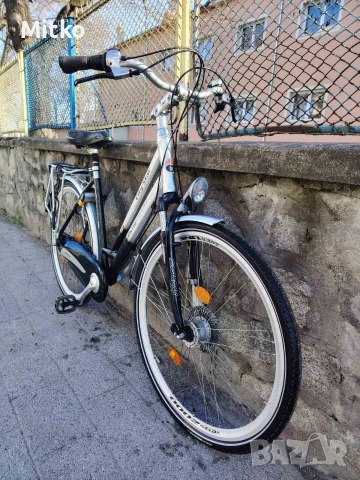 28 цола алуминиев велосипед с 7 скорости усилени капли амортисьори предни като нов , снимка 6 - Велосипеди - 53749967