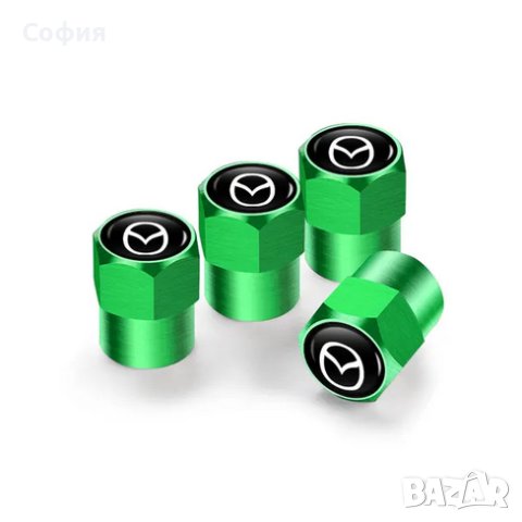 Нови метални капачки за винтили за Мазда Mazda и други автомобили НАЛИЧНО, снимка 5 - Аксесоари и консумативи - 44242949