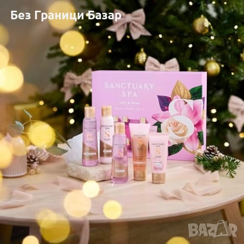 Нов Подаръчен комплект за баня и тяло Lily & Rose Sanctuary Spa за жени, снимка 3 - Комплекти и лотове - 51996199