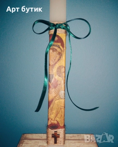 Декорирани свещи за Кръщене, снимка 5 - Декорация - 52575639