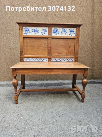 Холандска дъбова пейка