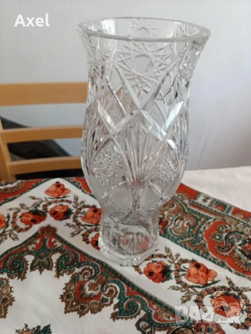 Кристална ваза, снимка 2 - Вази - 50928144