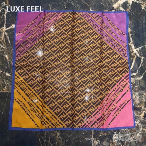 FENDI ⚜️Копринени Шалове, снимка 4 - Шалове - 53289058